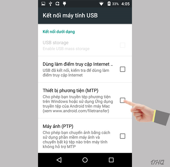 Chọn loại kết nối